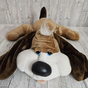 Blue-box 1985 Animal plush brown tan puppy dog stuffed Vintage ECU